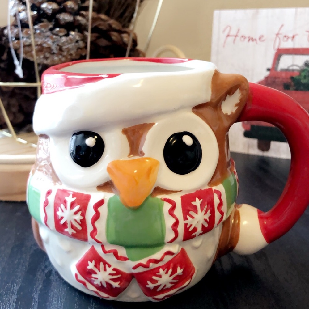Cute Christmas Owl Mug